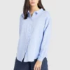 Khujo SAHAR - Camisa - Blau, Mujer