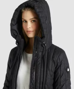 Khujo JERRY PRIME5 SALTNPEPPER - Abrigo De Invierno - Schwarz-weiß Aop, Mujer -Tienda de ventas KHUJO 2cbd11df91794d06bc4156bc2002bdde