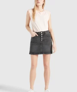 Khujo MAXIMA - Falda Vaquera - Schwarz Gewaschen, Mujer 13 Khujo MAXIMA - Falda Vaquera - Schwarz Gewaschen, Mujer -Tienda de ventas KHUJO 2ea22918ecb84aab94ba819de19abbdf