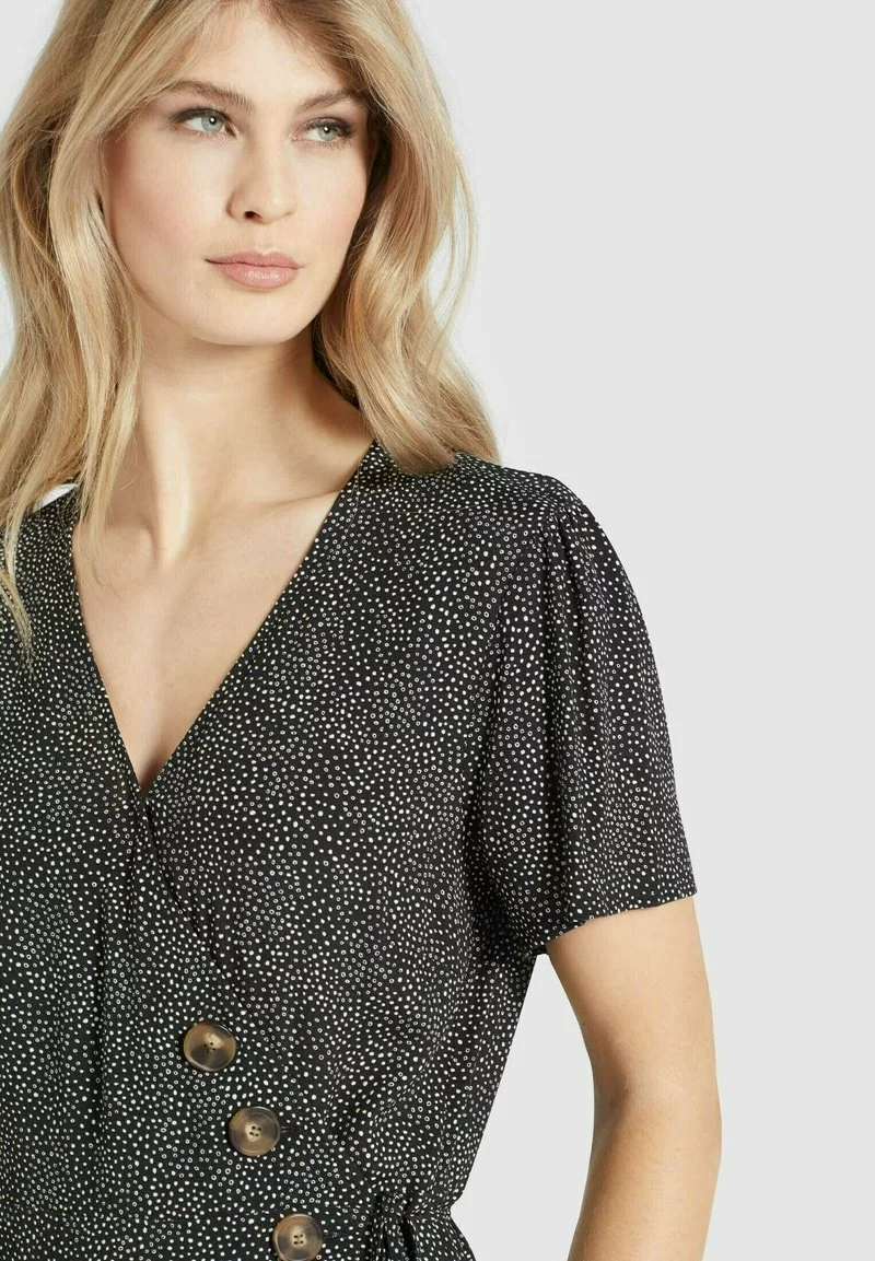 Khujo PORGY - Vestido Informal - Schwarz-weiß Gepunktet, Mujer 5 Khujo PORGY - Vestido Informal - Schwarz-weiß Gepunktet, Mujer - Imagen 5