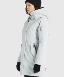 Khujo MANAMA - Abrigo De Invierno - Hellgrau, Mujer