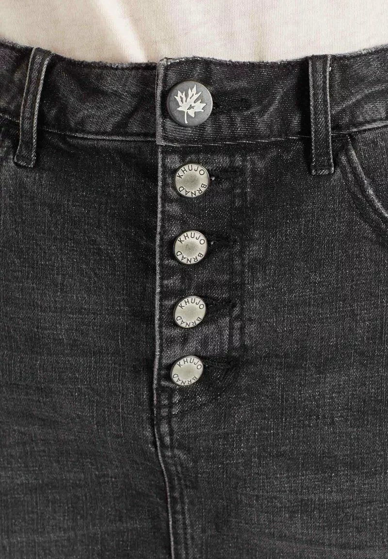 Khujo MAXIMA - Falda Vaquera - Schwarz Gewaschen, Mujer 10 Khujo MAXIMA - Falda Vaquera - Schwarz Gewaschen, Mujer - Imagen 10