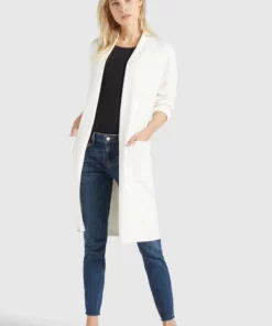 Khujo PERKY WITH BELT - Chaqueta De Punto - Beige, Mujer