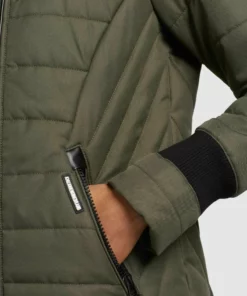 Khujo SHINE2 STRUCTURED - Abrigo De Invierno - Dunkeloliv, Mujer -Tienda de ventas KHUJO 31a73320ba934388a4e085e63f98f850