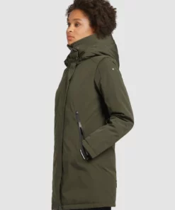 Khujo VIONA2 - Abrigo De Invierno - Dunkeloliv, Mujer -Tienda de ventas KHUJO 321b5fcf63494640909fbf1658240d99