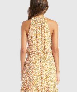 Khujo KELSA - Vestido Informal - Ocker Geblümt, Mujer -Tienda de ventas KHUJO 3286206347f746bfad5580816ed075d6