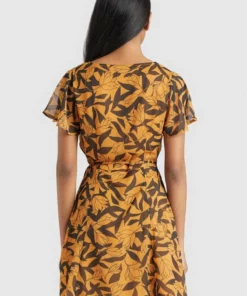 Khujo VARVARA - Vestido Informal - Orange/black, Mujer -Tienda de ventas KHUJO 32c765252ee54931a037d93cf9254776