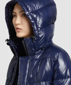 Khujo CORINNA SHINY - Abrigo De Invierno - Dunkelblau Glänzend, Mujer -Tienda de ventas KHUJO 359cbacdf40e4bfba25f0263e36a624b