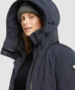 Khujo KANDA - Abrigo De Invierno - Dark Blue, Mujer -Tienda de ventas KHUJO 360a7a55d8c8435fa8ddba6e9d9c5b85