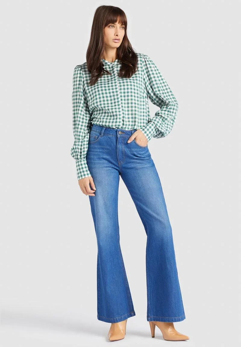 Khujo DAMINA - Blusa - Green/white, Mujer 2 Khujo DAMINA - Blusa - Green/white, Mujer - Imagen 2