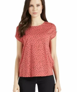 Khujo TALAJA - Camiseta Estampada - Rosa-schwarz Gemustert, Mujer -Tienda de ventas KHUJO 362090a11b254030962fad04b9ebfe3b