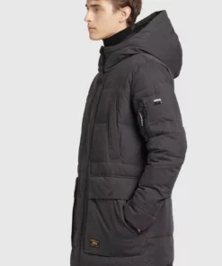 Khujo SHANCK - Abrigo De Invierno - Dunkelgrau, Hombre -Tienda de ventas KHUJO 378470be48934d639e34a82facbc6dce