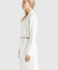 Khujo PERKY WITH BELT - Chaqueta De Punto - Beige, Mujer -Tienda de ventas KHUJO 37b6f20b09d849e7953a044e9661cd5b