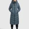 Khujo INGRAM SHINE - Abrigo De Invierno - Blaugrau, Mujer