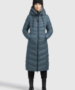 Khujo INGRAM SHINE - Abrigo De Invierno - Blaugrau, Mujer