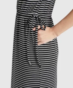 Khujo CRISTELLA - Vestido Largo - Schwarz-weiß Gestreift, Mujer 17 Khujo CRISTELLA - Vestido Largo - Schwarz-weiß Gestreift, Mujer -Tienda de ventas KHUJO 39ba83aec56f4b1fb614e6fbd229b058