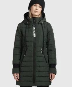Khujo SHINE2 LIGHT - Abrigo De Invierno - Dunkelgrün, Mujer