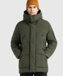 Khujo GORD - Abrigo De Invierno - Dunkelgrün, Hombre