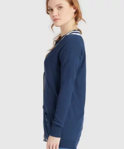 Khujo MAMSA - Chaqueta De Punto - Dark Blue, Mujer -Tienda de ventas KHUJO 3a3ddd9cda1f4d23a9ba9bf4c9cd1d94