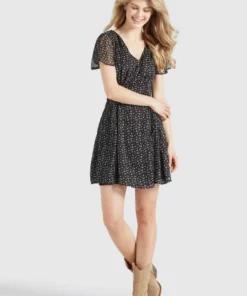 Khujo VARVARA - Vestido Informal - Black/blue, Mujer -Tienda de ventas KHUJO 3bb844ae8bbc499ea2c544208850ab0b