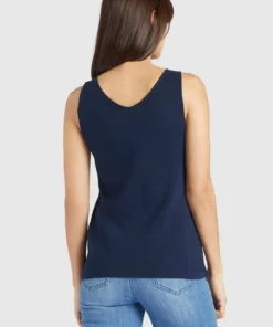 Khujo MACY - Top - Dark Blue, Mujer -Tienda de ventas KHUJO 3d76e98265284fa0b58b558110998532
