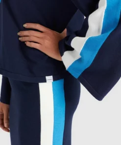 Khujo ZENGINA - Jersey Con Capucha - Blue/white, Mujer -Tienda de ventas KHUJO 3d784ce983bd408fa8b154438195071e