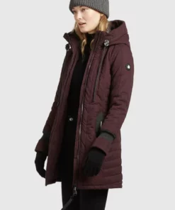 Khujo JERRY PRIME - Abrigo De Invierno - Weinrot, Mujer -Tienda de ventas KHUJO 3de483fa9a524cf1b31cffb7e088f08d