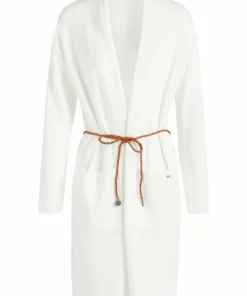 Khujo PERKY WITH BELT - Chaqueta De Punto - Beige, Mujer -Tienda de ventas KHUJO 3e693c29e6364ea2a16d86f548a57d00