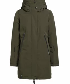 Khujo VIONA2 - Abrigo De Invierno - Dunkeloliv, Mujer -Tienda de ventas KHUJO 3fe7de40ba6a46eb8e47be81f46244e8