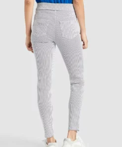 Khujo EAST - Vaqueros Slim Fit - Blue/white, Mujer -Tienda de ventas KHUJO 4060529fcc9a41ec82870aead512280e