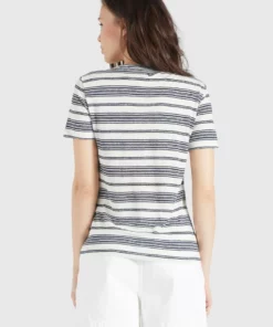 Khujo PERGOLA - Camiseta Básica - Naturweiß-dunkelblau Gestreift, Mujer -Tienda de ventas KHUJO 417f9a23f8ae4a748841ac9ad1ffa2e3
