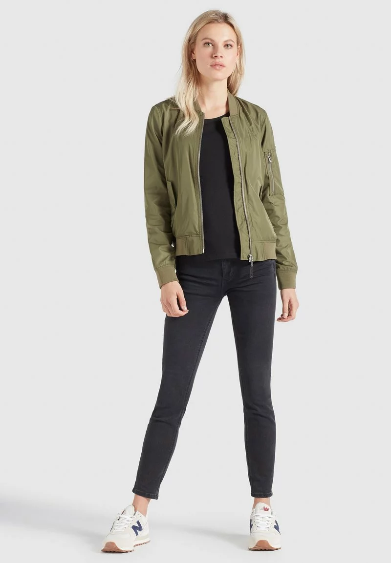 Khujo FENCY - Chaquetas Bomber - Khaki Pes, Mujer 1 Khujo FENCY - Chaquetas Bomber - Khaki Pes, Mujer