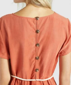 Khujo ASBA - Vestido Informal - Terrakotta, Mujer -Tienda de ventas KHUJO 4290749156f84e798b9438f8866c73f3