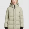 Khujo WENCKE MATT - Abrigo De Invierno - Blassgrün, Mujer