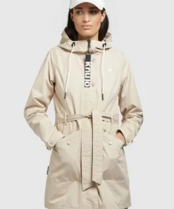 Khujo LAUREN - Gabardina - Hellbeige, Mujer