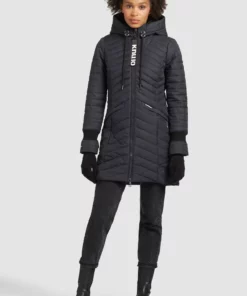 Khujo MANTEL TOOTS STRUCTURED - Abrigo De Invierno - Grau, Mujer