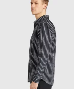 Khujo WAITE - Camisa - Schwarz Gestreift, Hombre -Tienda de ventas KHUJO 459e0b061c1d4242907c66b135e6e196