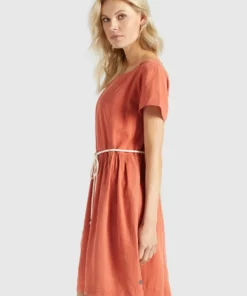 Khujo ASBA - Vestido Informal - Terrakotta, Mujer -Tienda de ventas KHUJO 47a7ecbb618b419380c166bfb3154aa6