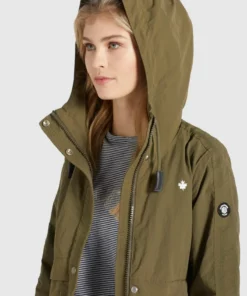 Khujo ZAHIRA2 - Chaqueta De Entretiempo - Khaki, Mujer -Tienda de ventas KHUJO 489cc7e25ee84baaa71500f06b43a048