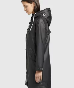 Khujo ODELIE - Impermeable - Schwarz, Mujer -Tienda de ventas KHUJO 490bf4fa2a0842bc8050a28904f88d11