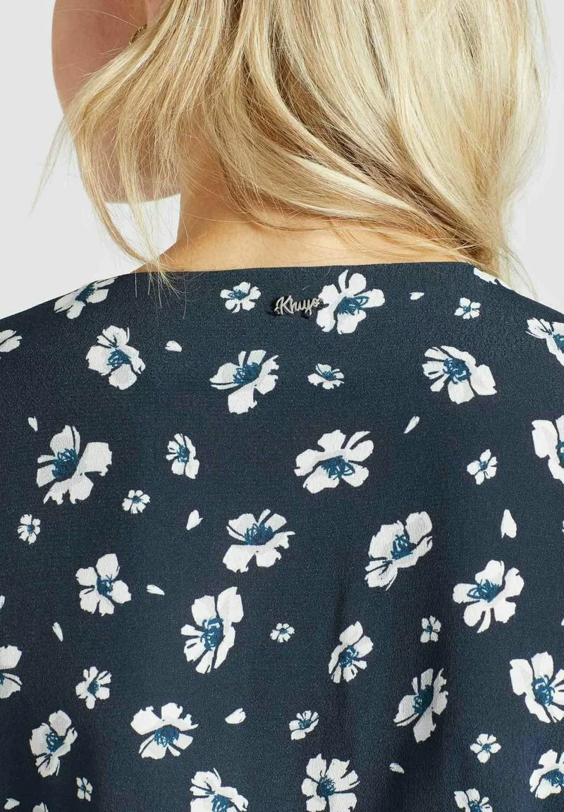 Khujo GIOVANNA - Blusa - Blau-weiß Geblümt, Mujer 6 Khujo GIOVANNA - Blusa - Blau-weiß Geblümt, Mujer - Imagen 6