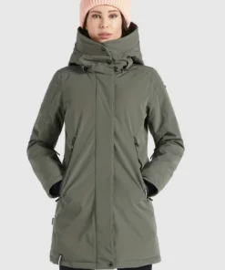 Khujo VIONA2 - Chaqueta De Invierno - Graugrün, Mujer