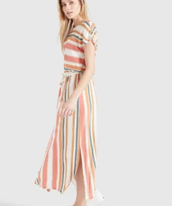Khujo DOREEN - Vestido Largo - Mehrfarbig Gestreift, Mujer 12 Khujo DOREEN - Vestido Largo - Mehrfarbig Gestreift, Mujer -Tienda de ventas KHUJO 4a38399ab6574e69b0562b55c153b748