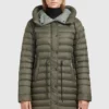 Khujo NIANA2 SHINE - Abrigo De Invierno - Dunkeloliv, Mujer
