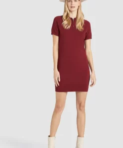 Khujo PANNA - Vestido De Punto - Dunkelrot, Mujer -Tienda de ventas KHUJO 4aae83e74001430f8dca9cecd0041477