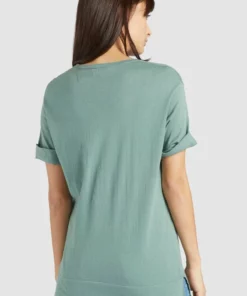 Khujo ALLMUT - Camiseta Básica - Mint, Mujer -Tienda de ventas KHUJO 4af47f64050b45e29ca37eeb891b5d39