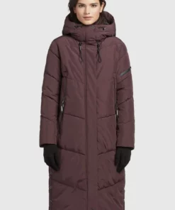 Khujo SONJE3 - Abrigo De Invierno - Weinrot, Mujer