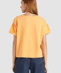 Khujo REAGAN - Camiseta Estampada - Orange, Mujer -Tienda de ventas KHUJO 4cd45239290648299fcabc0e9b47e5c7