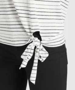 Khujo AURELIA - Camiseta Estampada - Weiß Schwarz Gestreift, Mujer -Tienda de ventas KHUJO 4e5e56d5ad8341a18bde4f0b97f65dcf