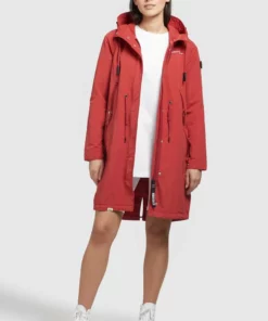 Khujo ADDA - Parka - Rot, Mujer -Tienda de ventas KHUJO 4f6510cf224f4cb19be19cfab6f12646